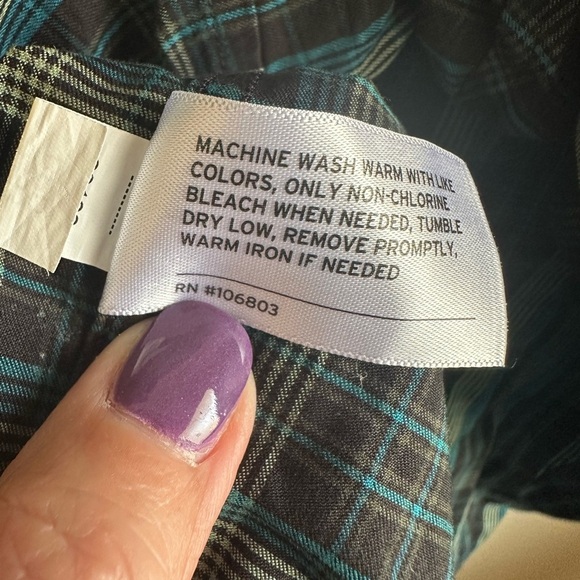 Duluth Trading Untucked Men’s Long Sleeve Button Down 2XL Multicolor Shirt - Picture 6 of 8